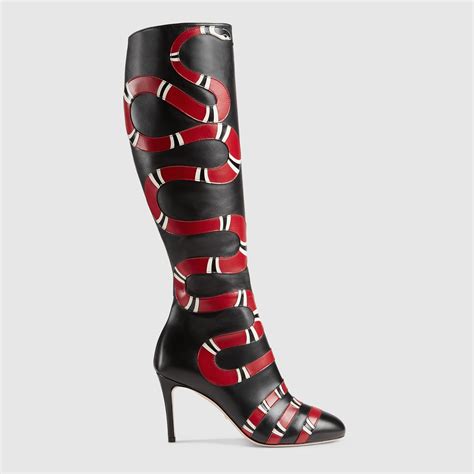 gucci women's boots with snake.